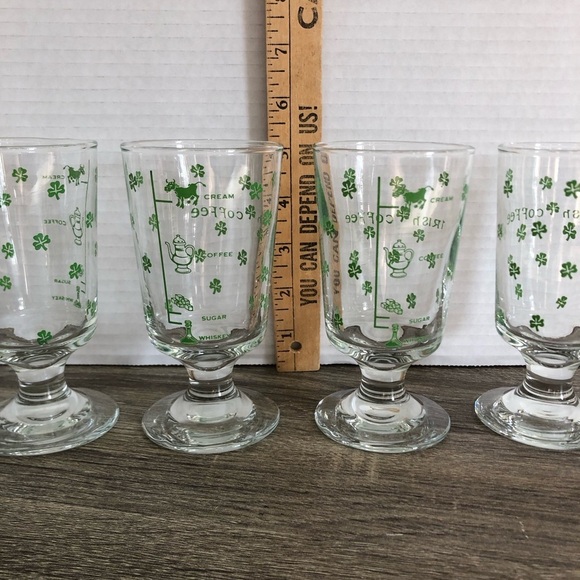 Vtg Irish Coffee Glass Set - Picture 8 of 9
